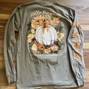 Simply Southern Hello Pumpkin Long Sleeve Shirt